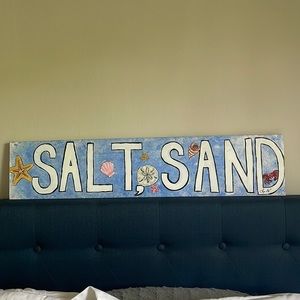 Decorative sign for bedroom! Can easily be hung with command Velcro strips!